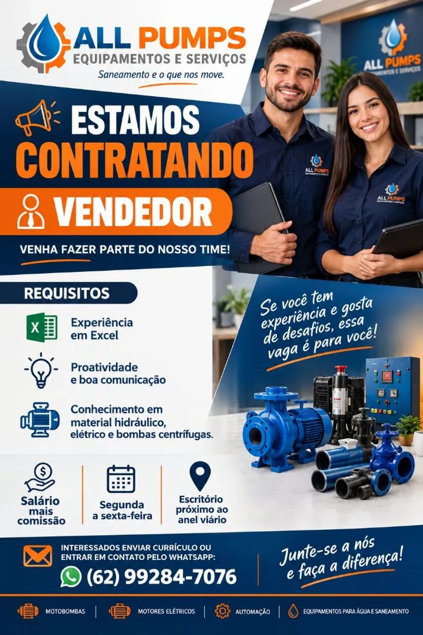 Vaga vendedor (a) 