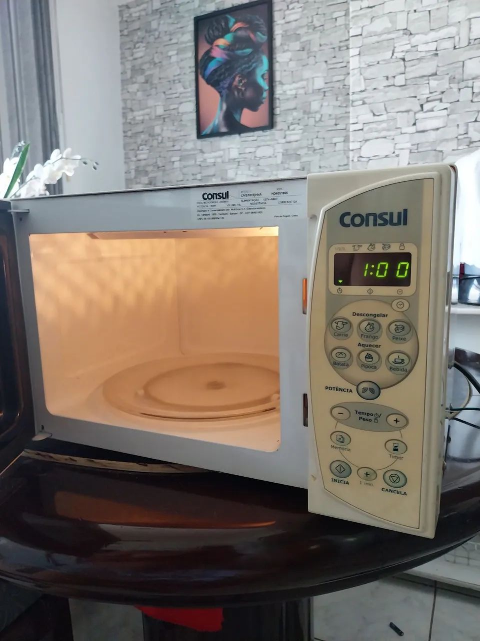 Micro ondas consul 20litros 110volt - Foto 3