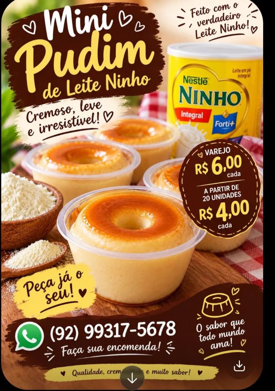 Mini pudim 