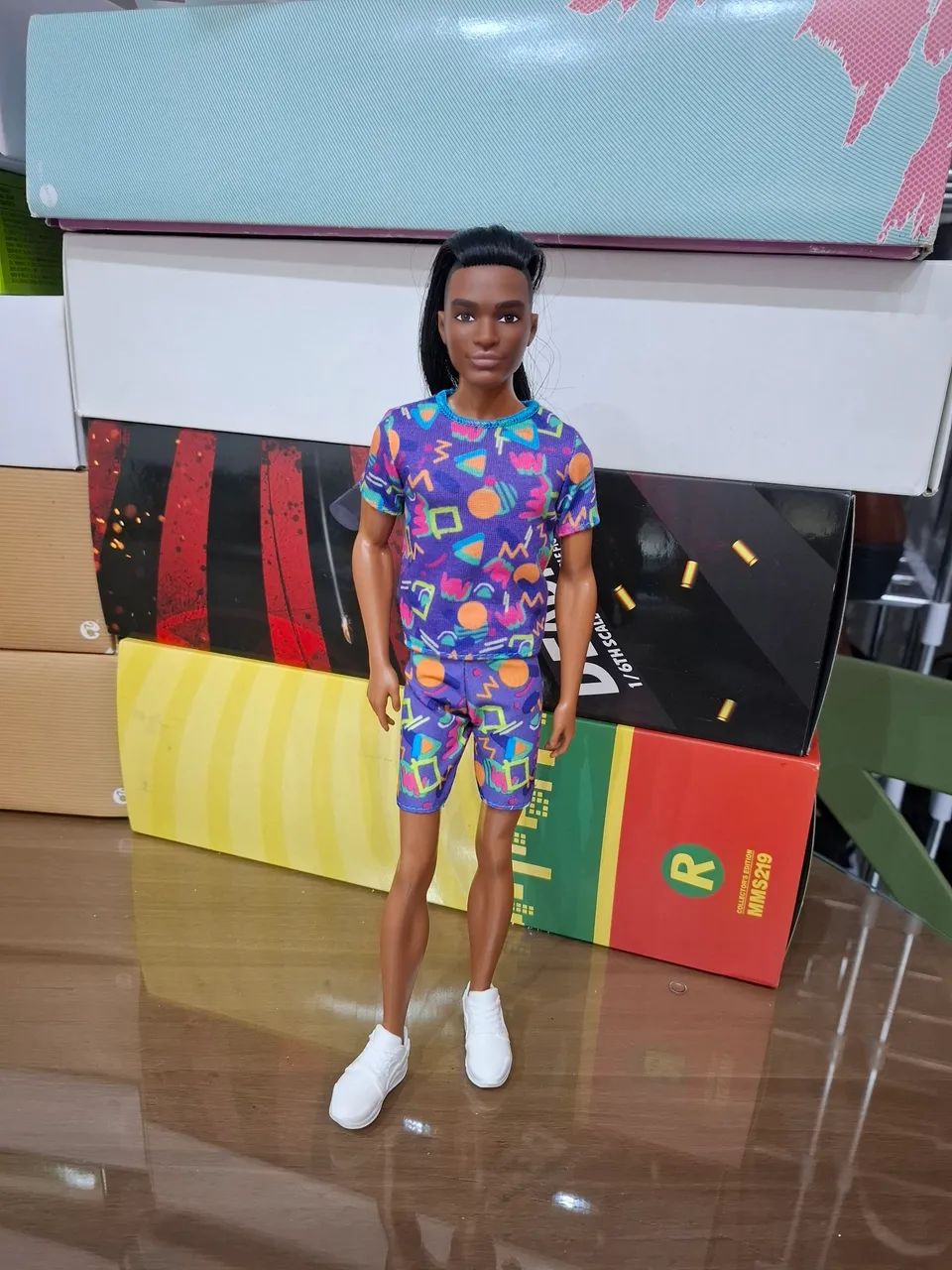 Boneco ken negro barbie collector