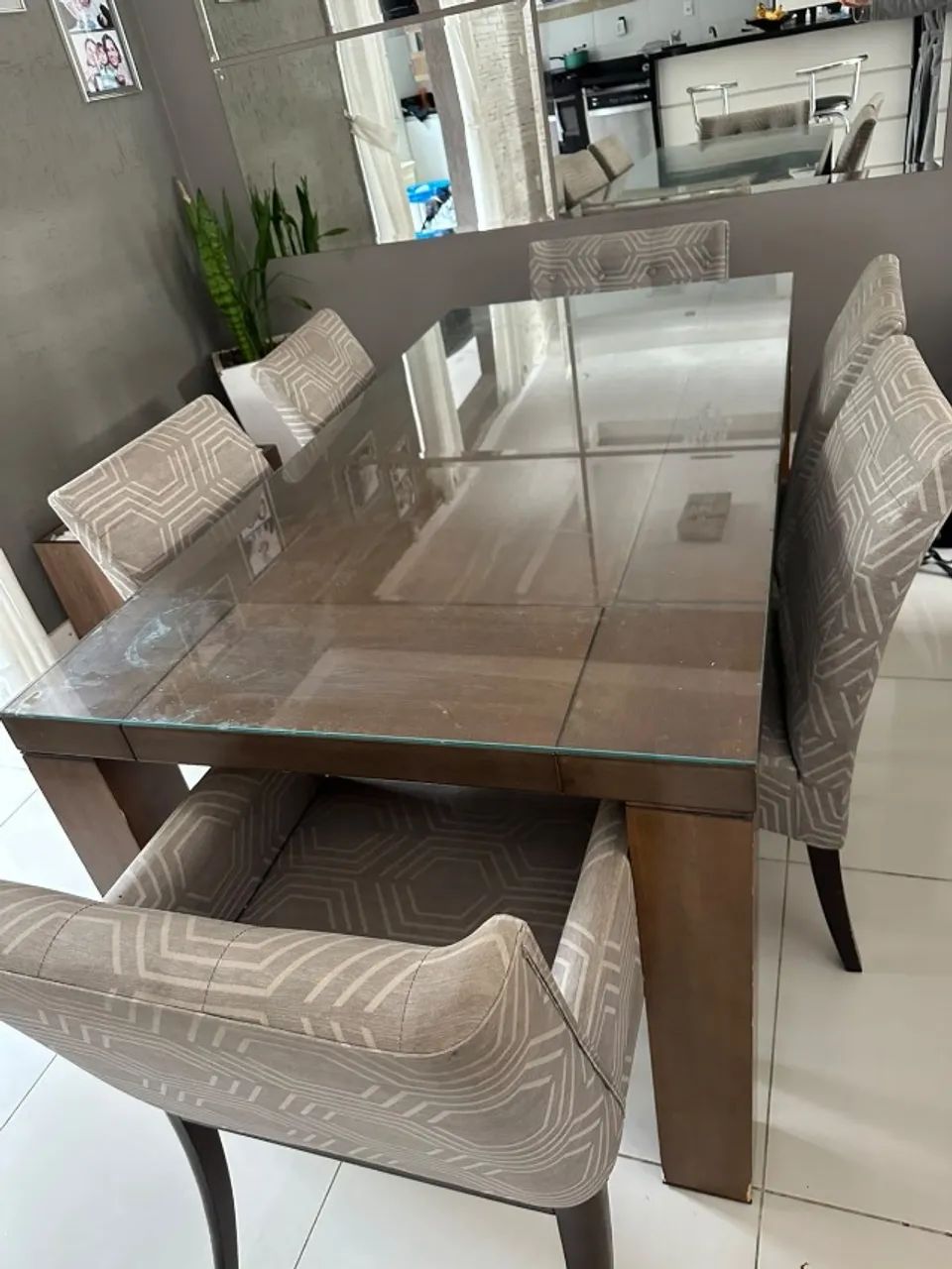 MESA DE JANTAR PARA 6 LUGARES RETANGULAR - Foto 2