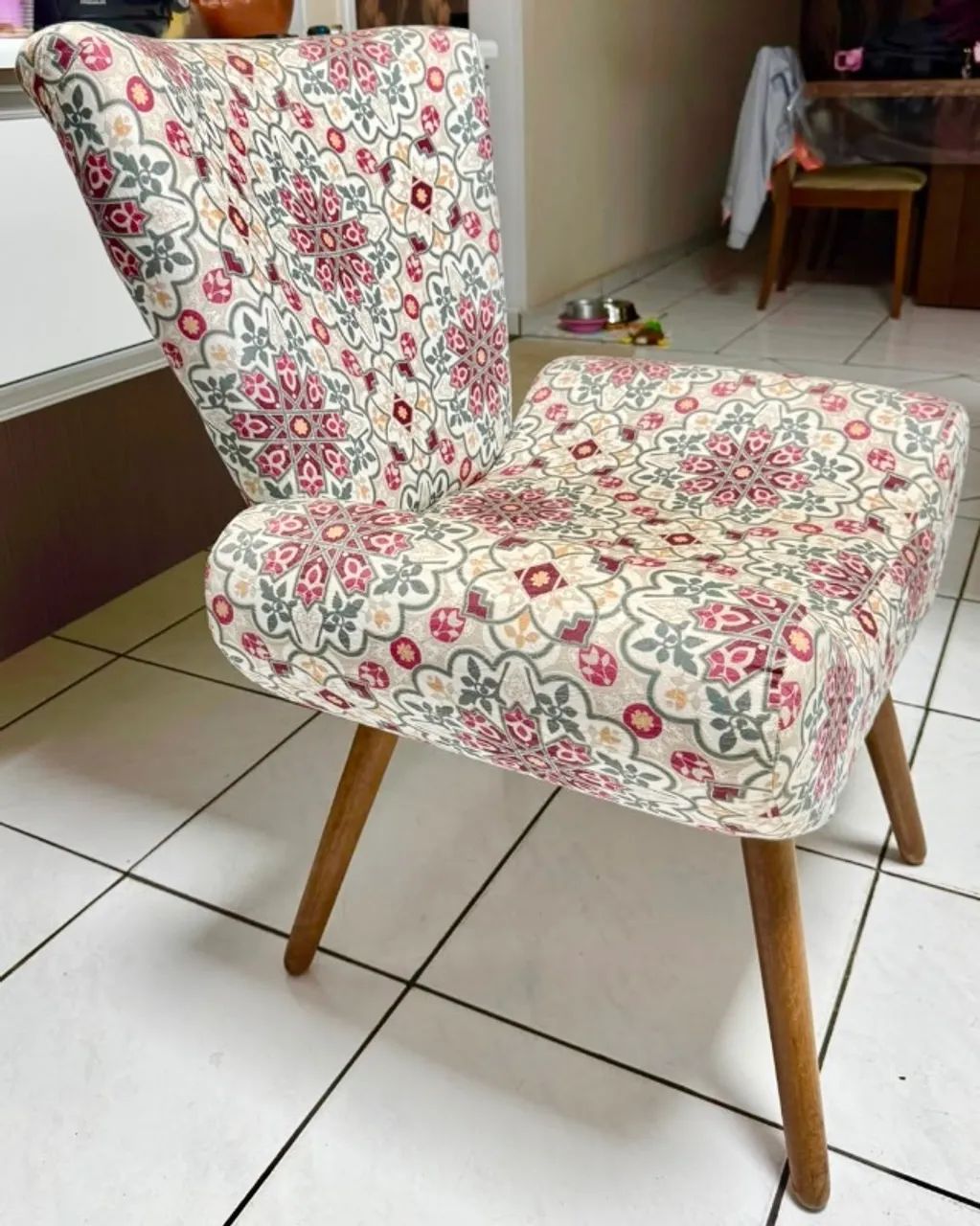 PAR DE POLTRONAS RETRO | PÉS PALITO | ESTAMPA VINTAGE - Foto 4