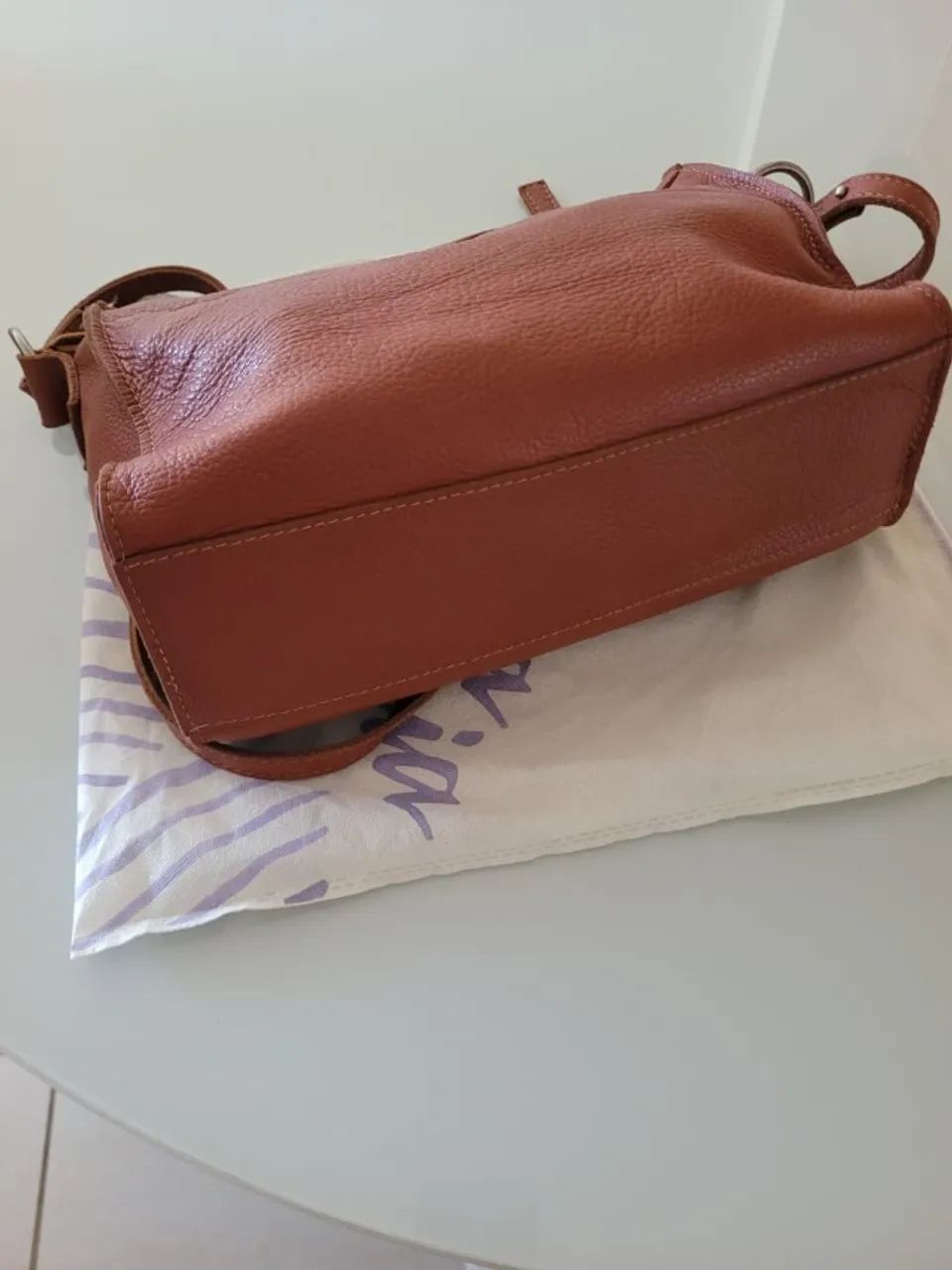 Bolsa em couro Via Mia - Foto 3