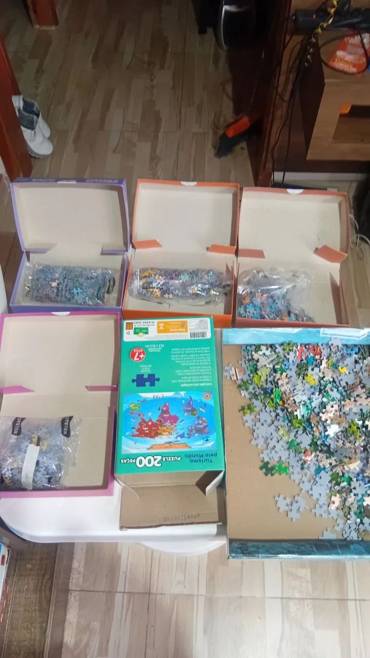 Kit com 5 quebra-cabeças  - Foto 4