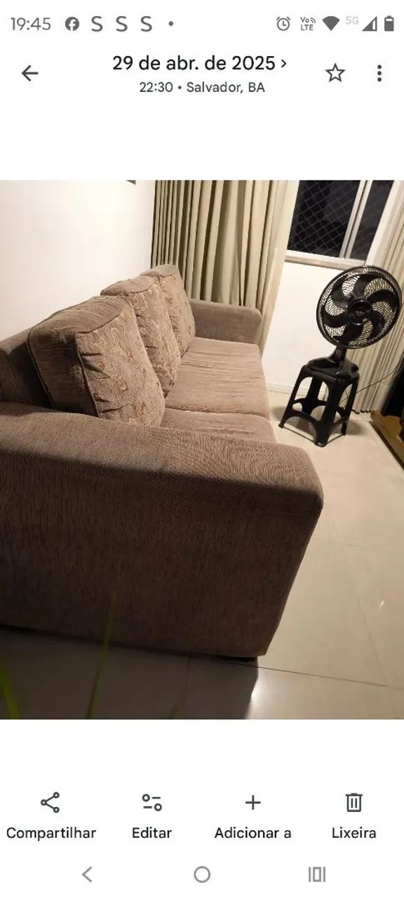 Vendo Mesa sem as cadeiras, um Rack, um sofá  - Foto 3