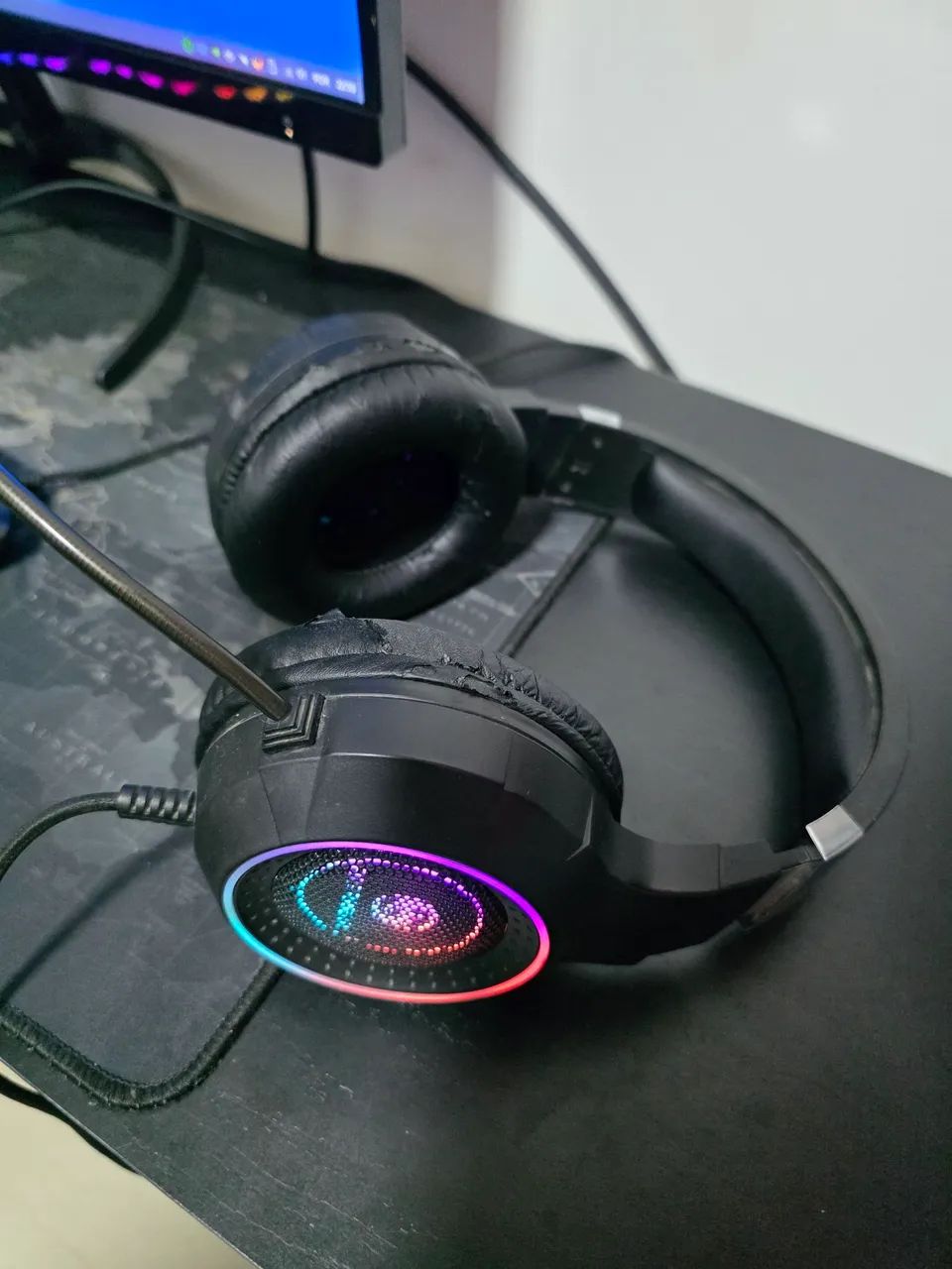 Kit Gamer Mouse Razer + Teclado Mecânico + Headset + Mouse Pad Grande - Foto 4