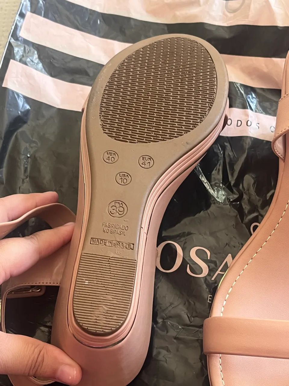 Sandália rosa mango nunca usada  - Foto 5