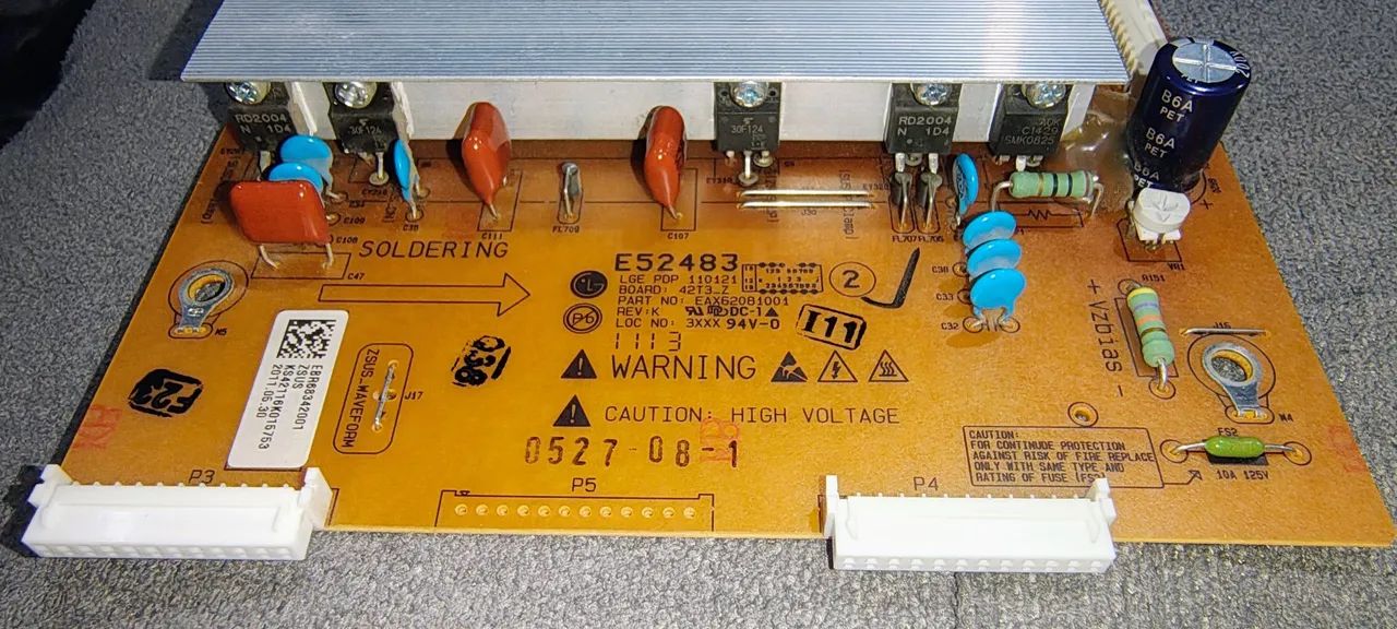 PLACA ZSUS LG 42PT250 EAX62081001 <br><br>REV:K<br><br>DC - Foto 6