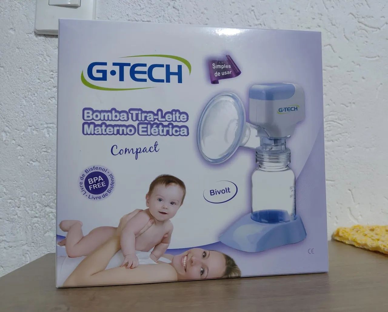 Bomba Tira-Leite Materno Elétrica Compact da G-Tech,