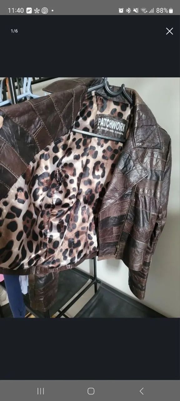 Jaqueta modelo em retalhos Cou legítimo! - Foto 2
