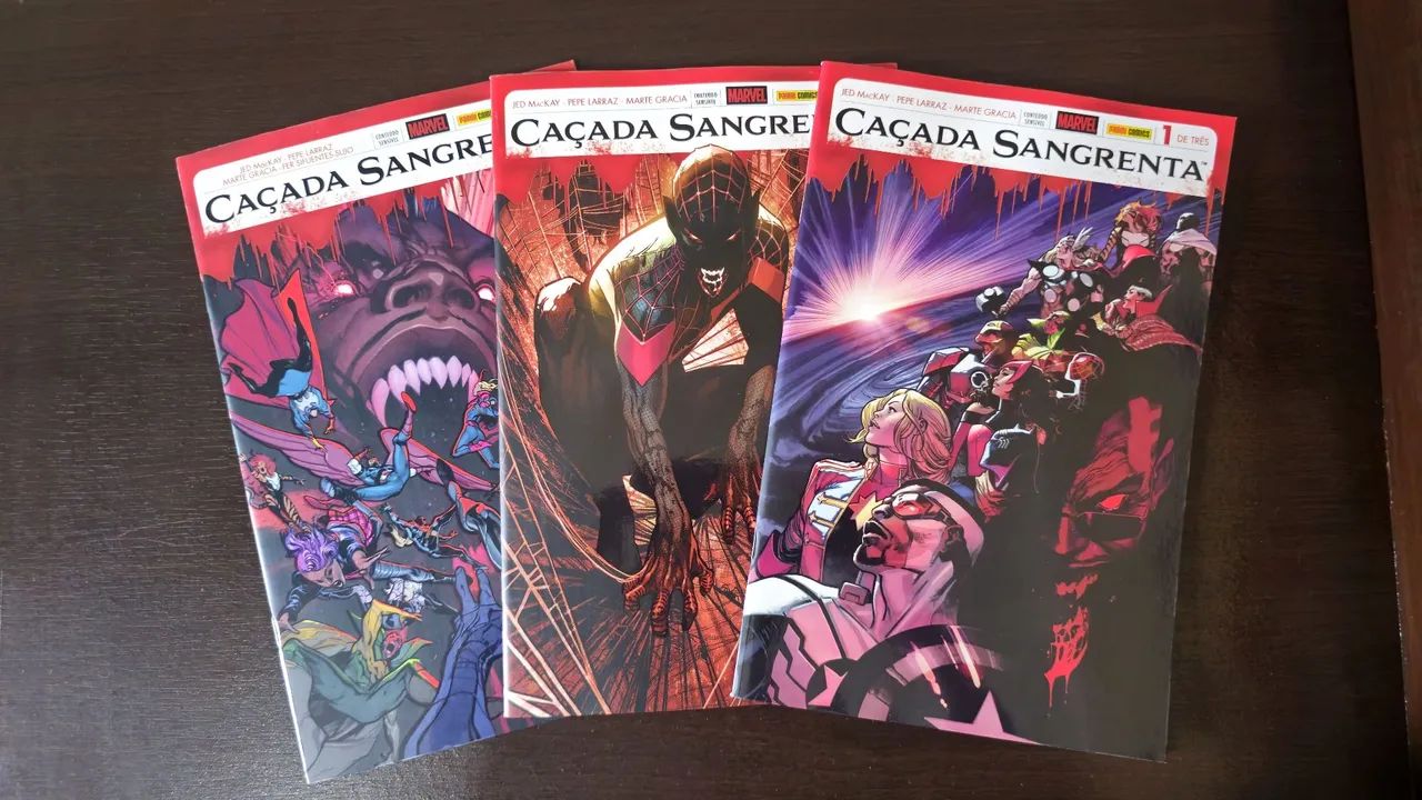 Caçada Sangrenta Vol. 1, 2 e 3 (Completo) - Marvel - HQ Panini