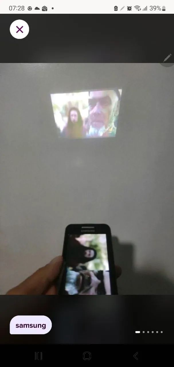 Celular  com projetor  jelly bean   