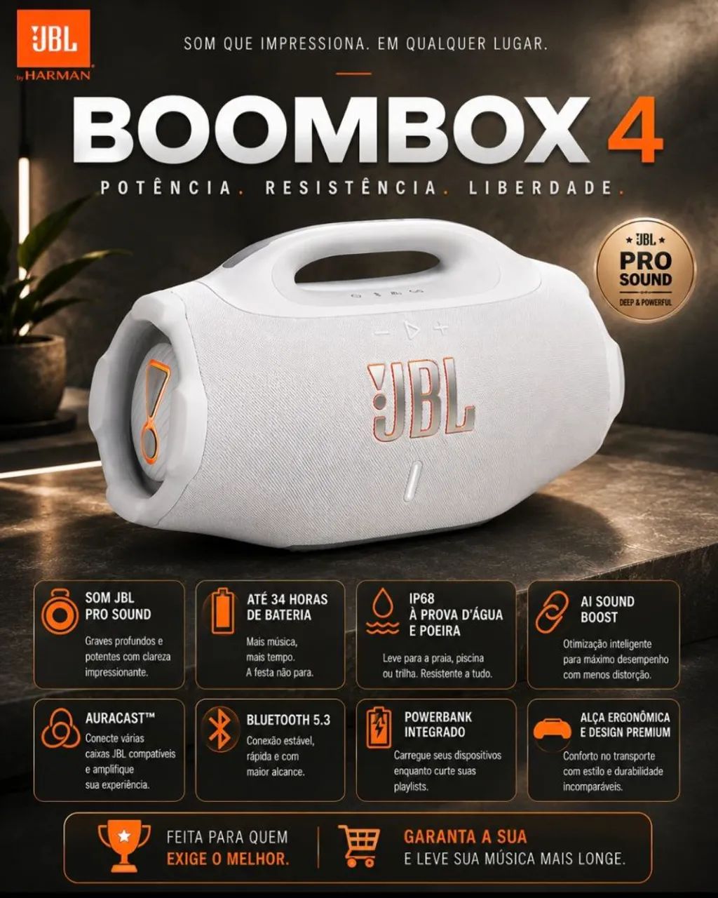 Jbl Boombox 4. Só venda. Zero  - Foto 2