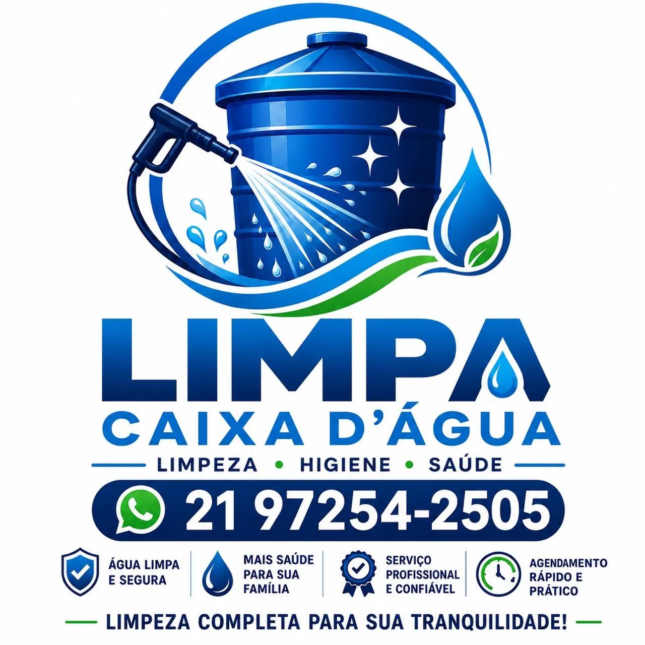 Limpeza de caixa d'água