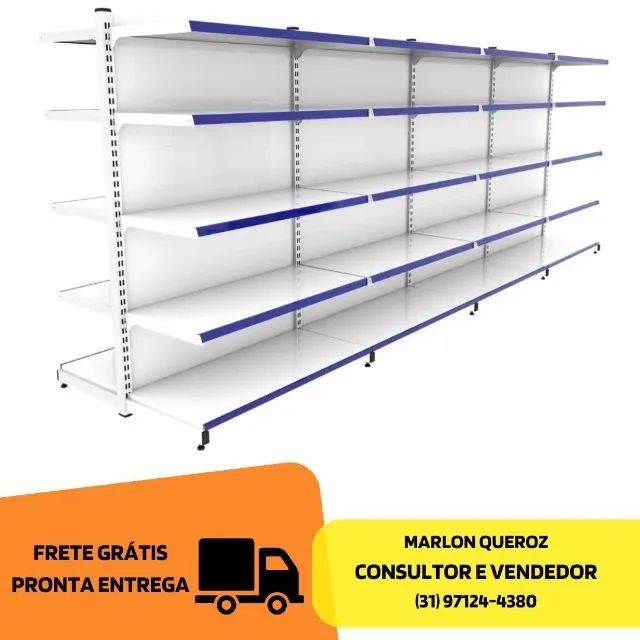 Gôndola de Centro Branca Polar Nova