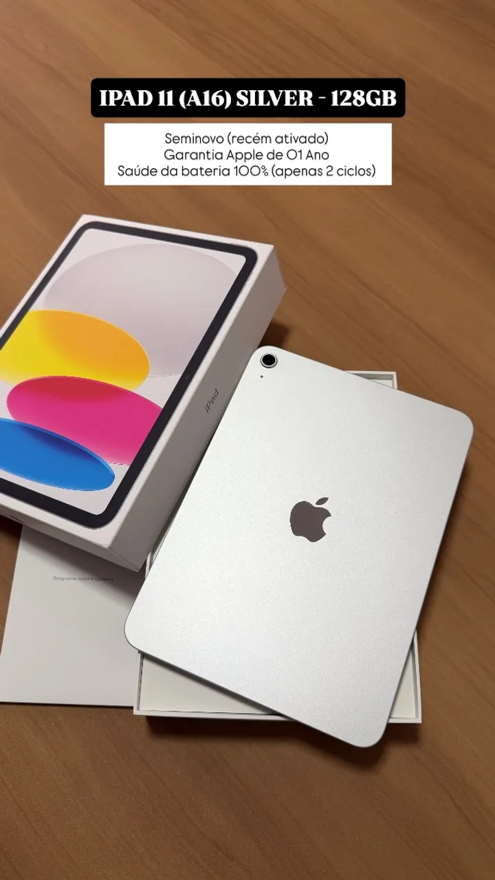 IPAD 10 64GB SILVER LACRADO - Tablets e E-Readers - Jardim dos