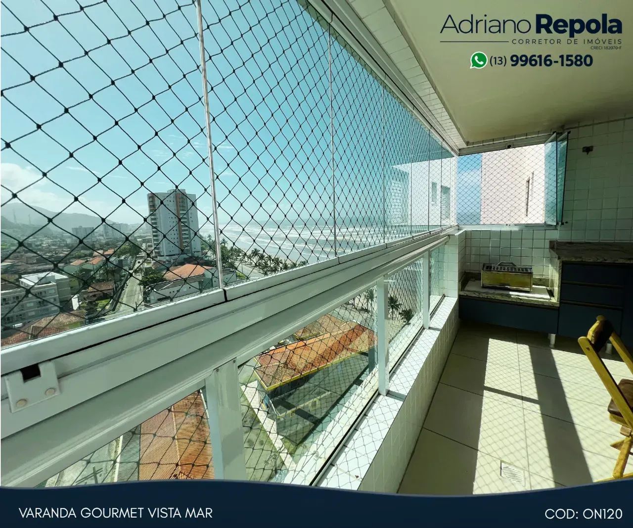 Apartamento com varanda vista mar - Prédio com piscina - Foto 4