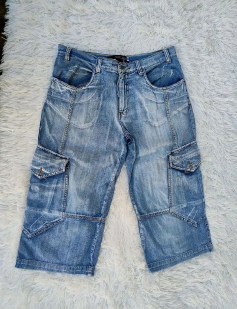 Bermuda Jeans Bluesteel Masculina 46 - Foto 2