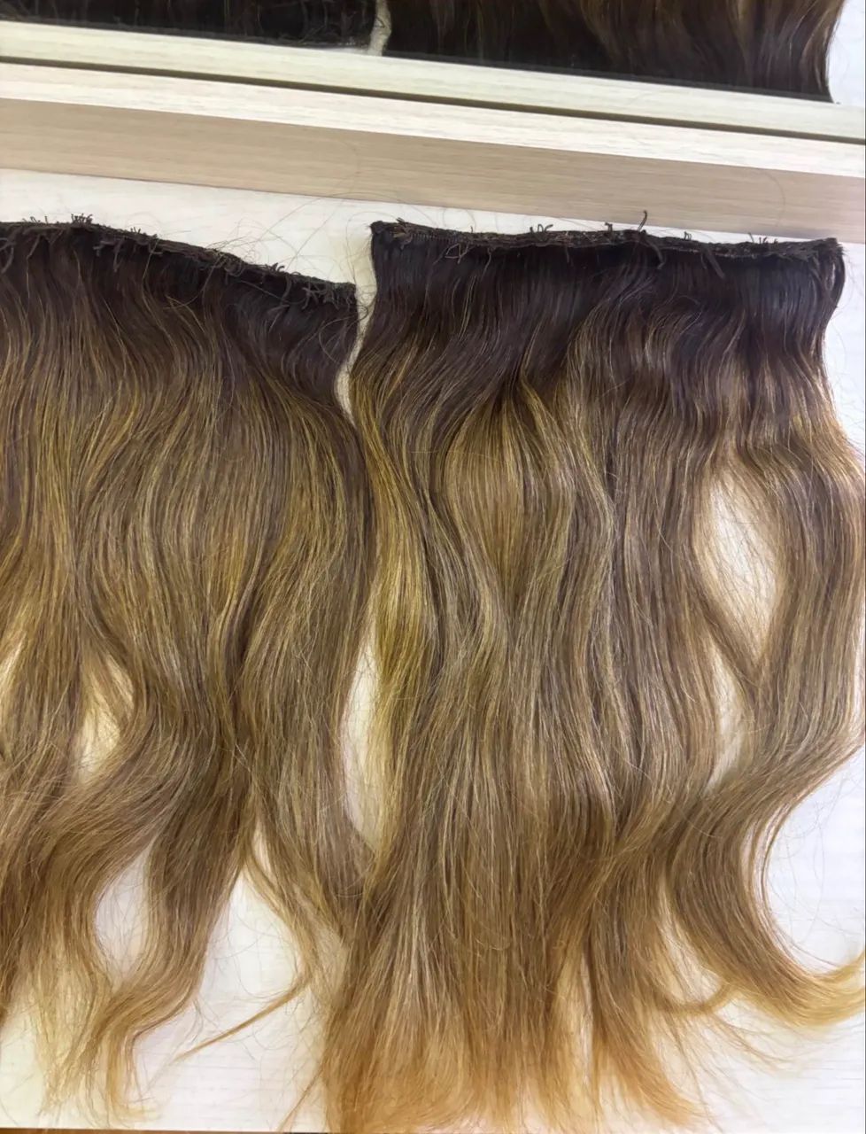 Mega hair loiro 40cm cabelo humano - Foto 2