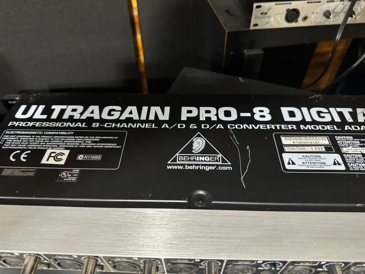 Ultragain Pro-8 Digital (ADA8000) Behringer - Foto 3