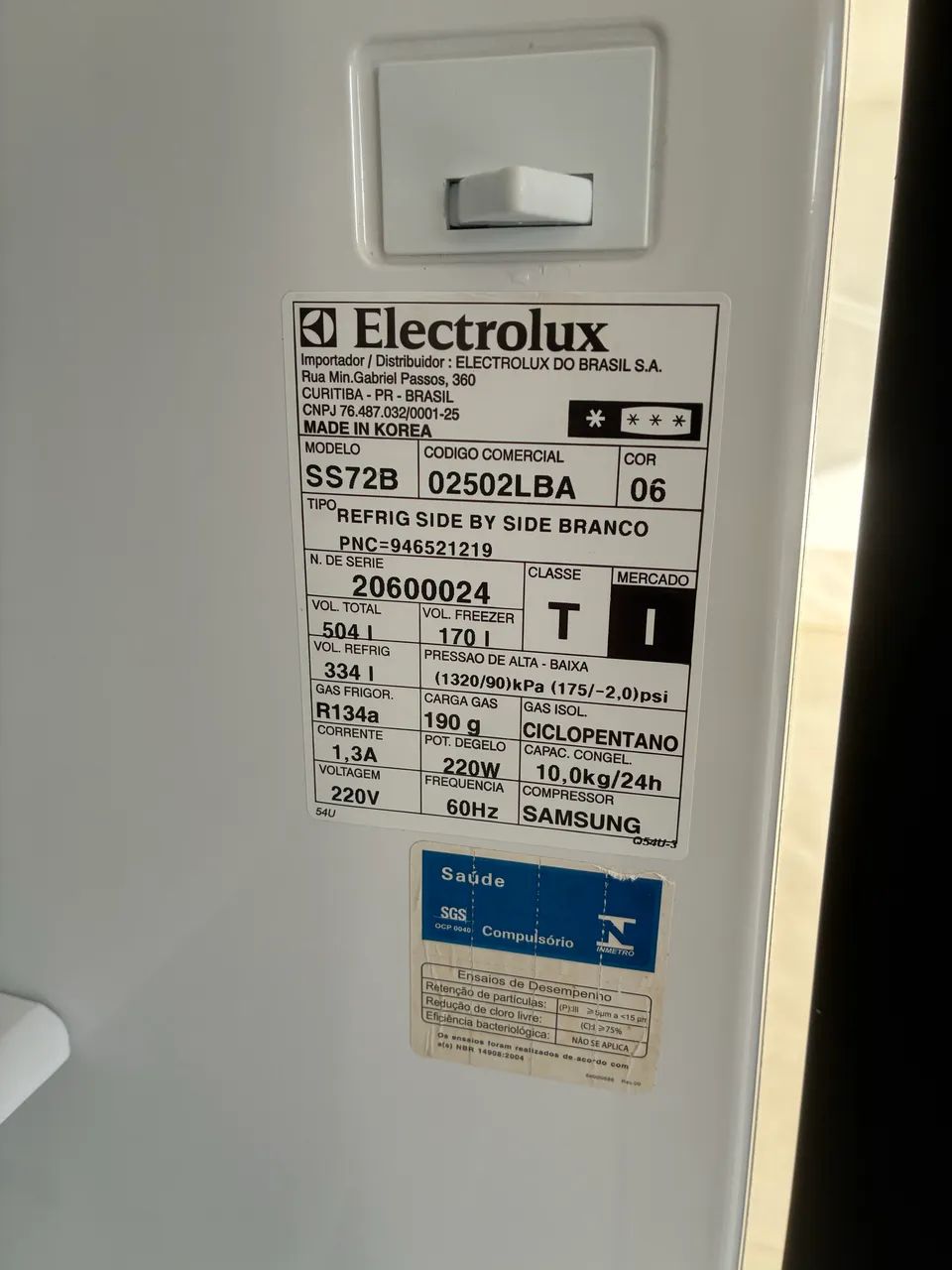 Geladeira Side by Side Electrolux - Foto 4