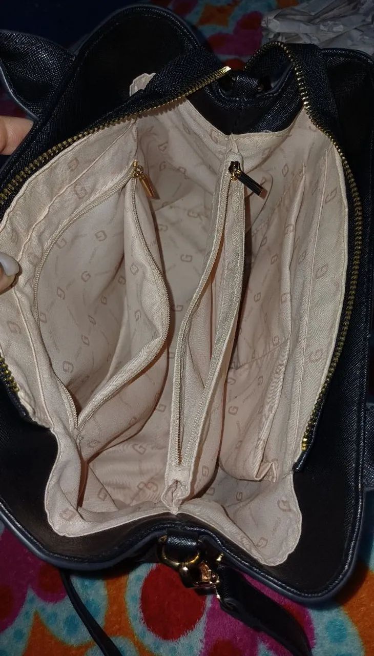 BOLSA TOTE MÉDIA PRETA - Foto 4