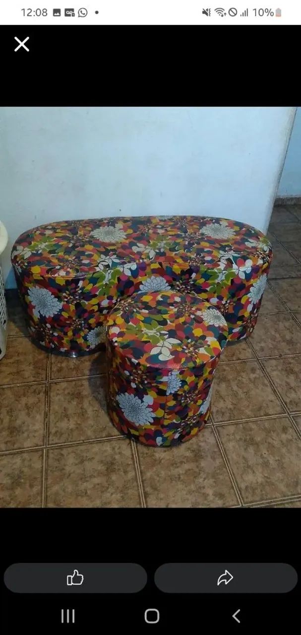 Jogo de puf vendo ou troco 