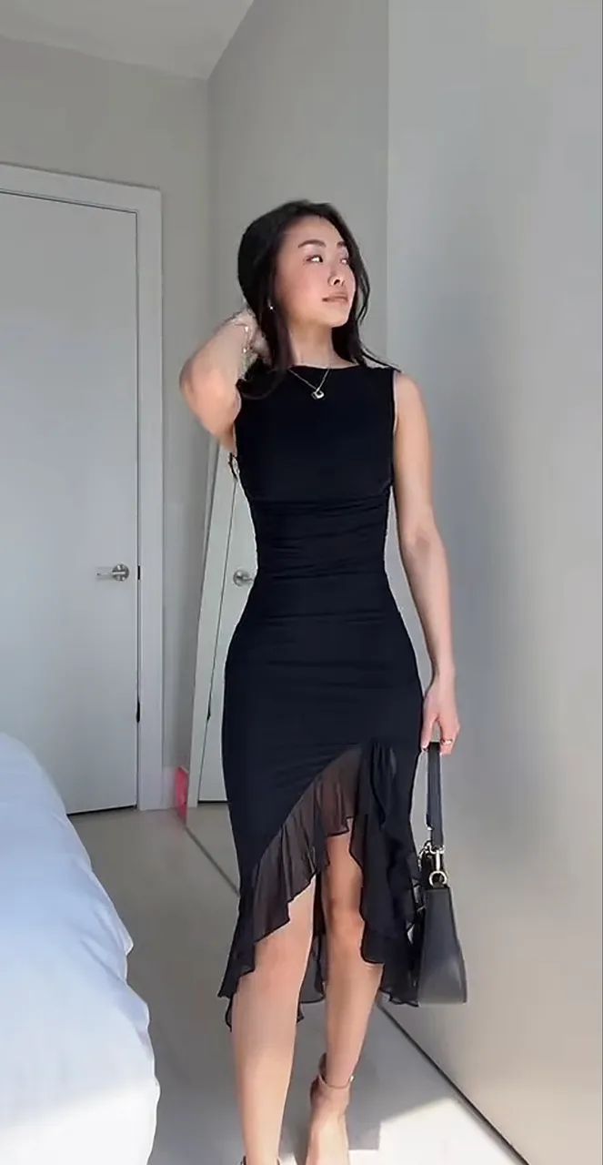 Vestido preto casual 