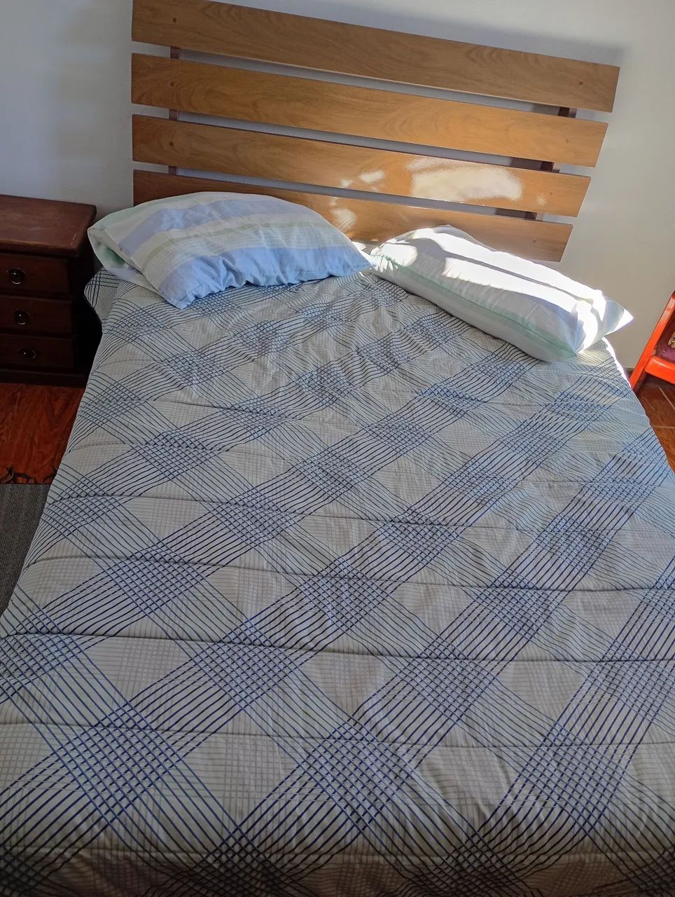Cama box casal com cabeceira  - Foto 3