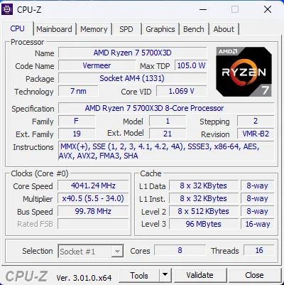 Processador ryzen 5700x3d com caixa original. - Foto 2