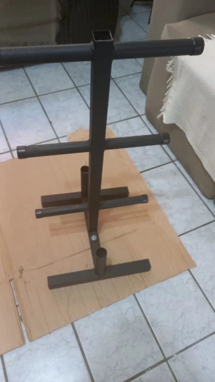 Kit Anilhas e Barras para Musculação - Foto 4