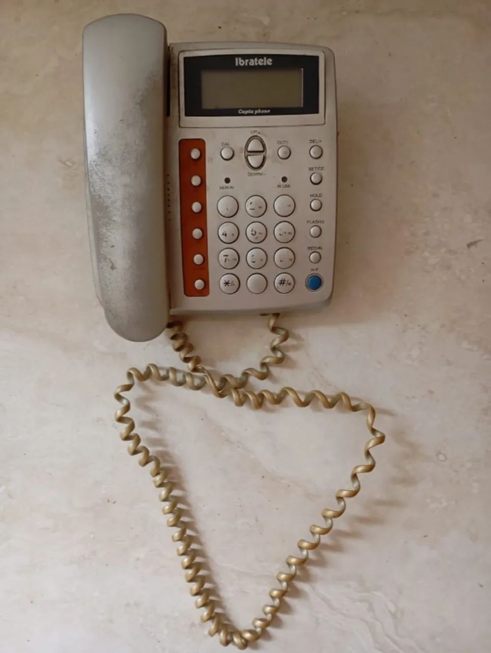 Aparelho telefone fixo Ibratele Capta phone