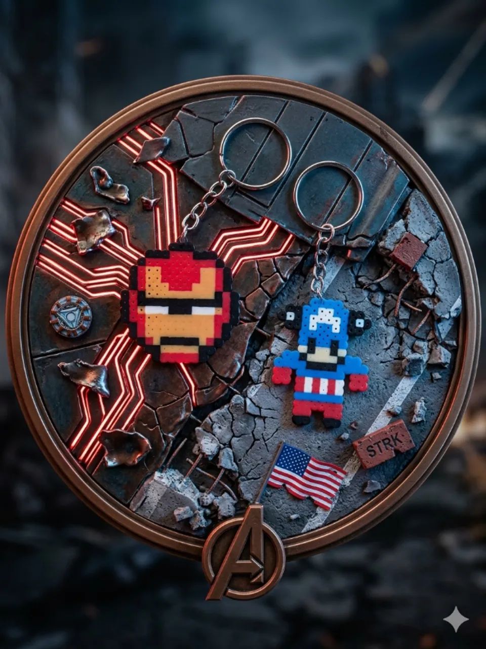 Chaveiro Hama Beads  - Foto 5