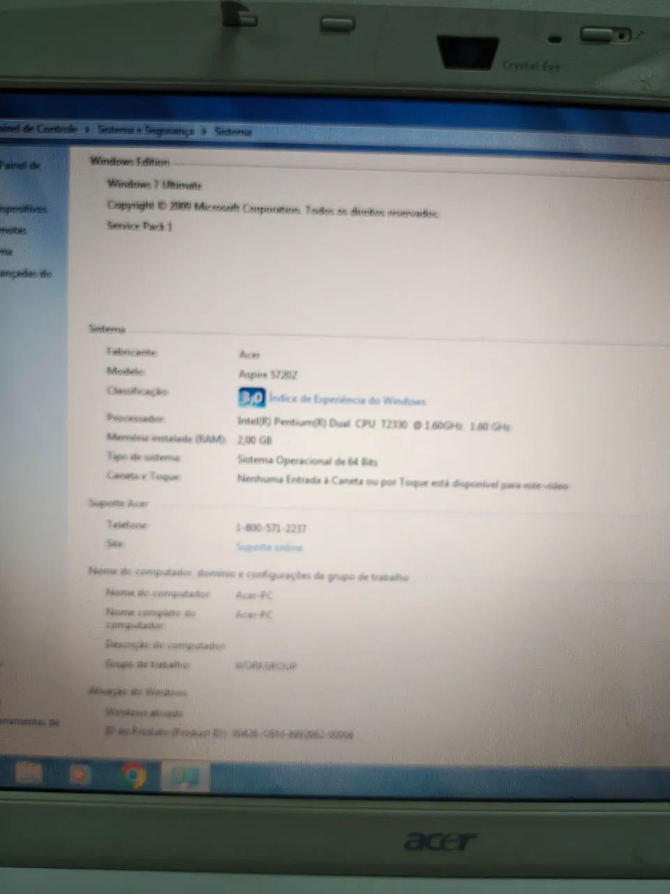 Notebook Acer Aspire 5720z  - Foto 5
