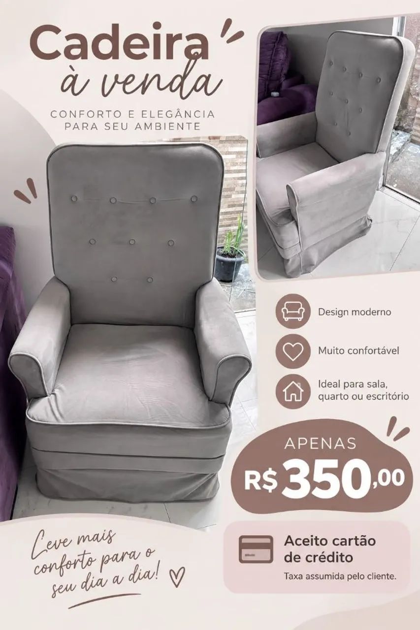 Poltrona de amamentação 