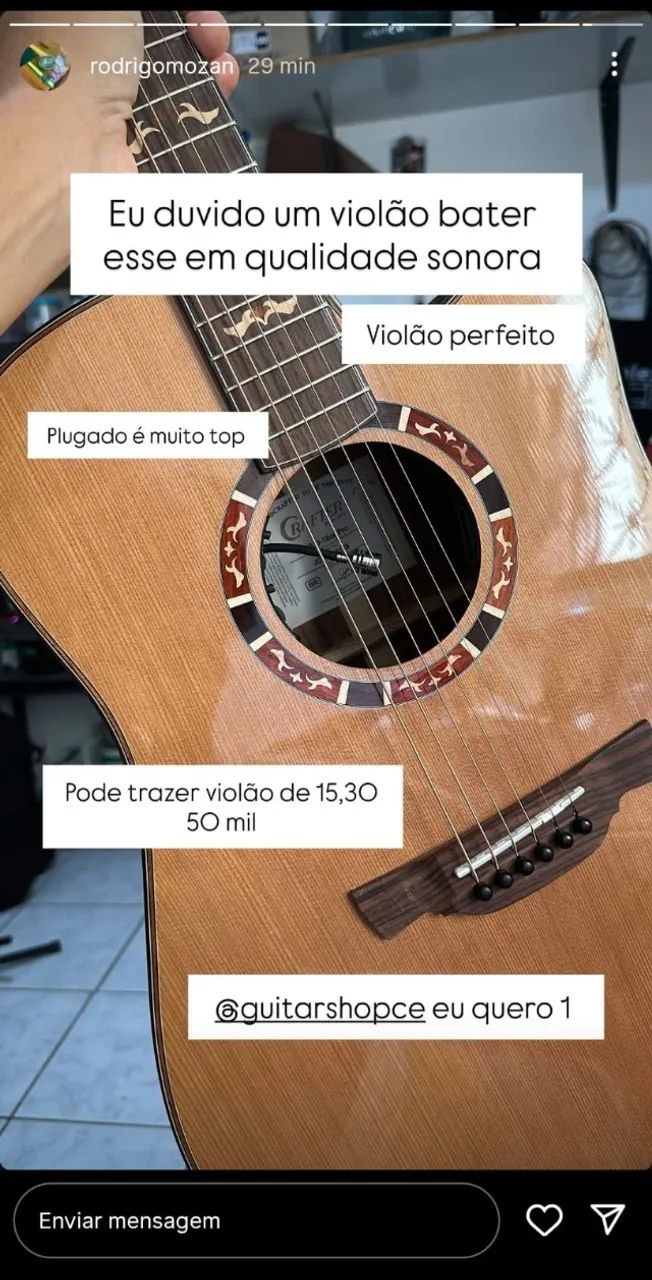 Violão Crafter D-18ce - Cedro - Foto 2