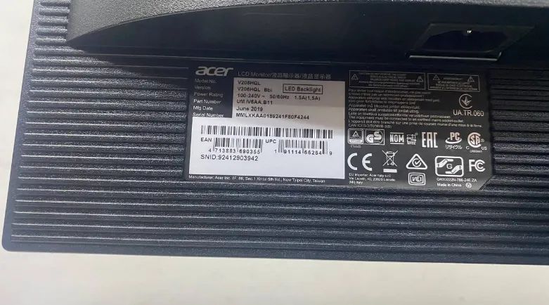 MONITOR ACER V206HQL (ITEM 4)