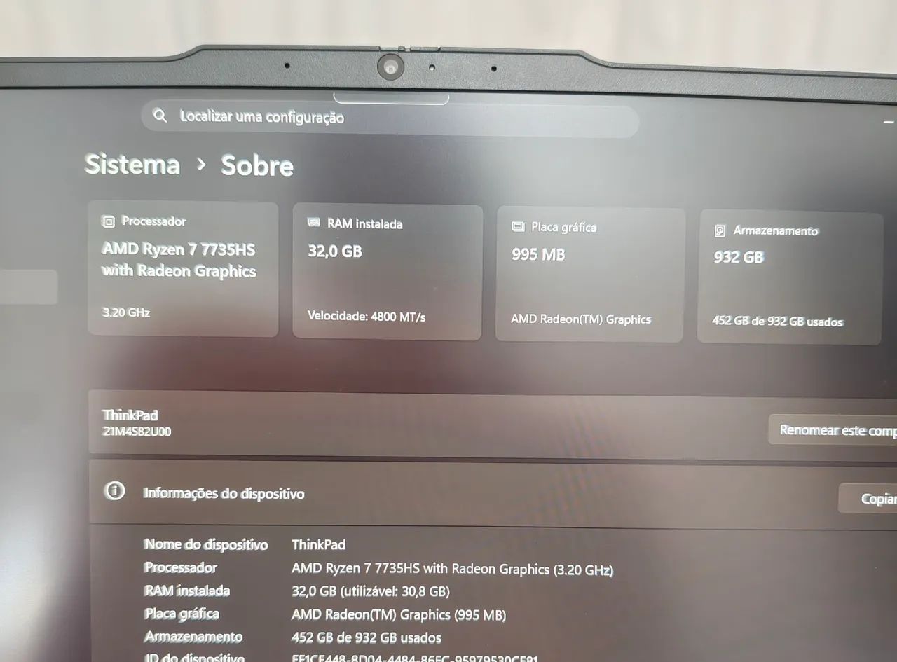 Notebook Lenovo Thinkpad E14 Gen6 - 32Gb / 1TB - Foto 5