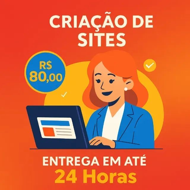 Criação de Sites Profissionais - R$80