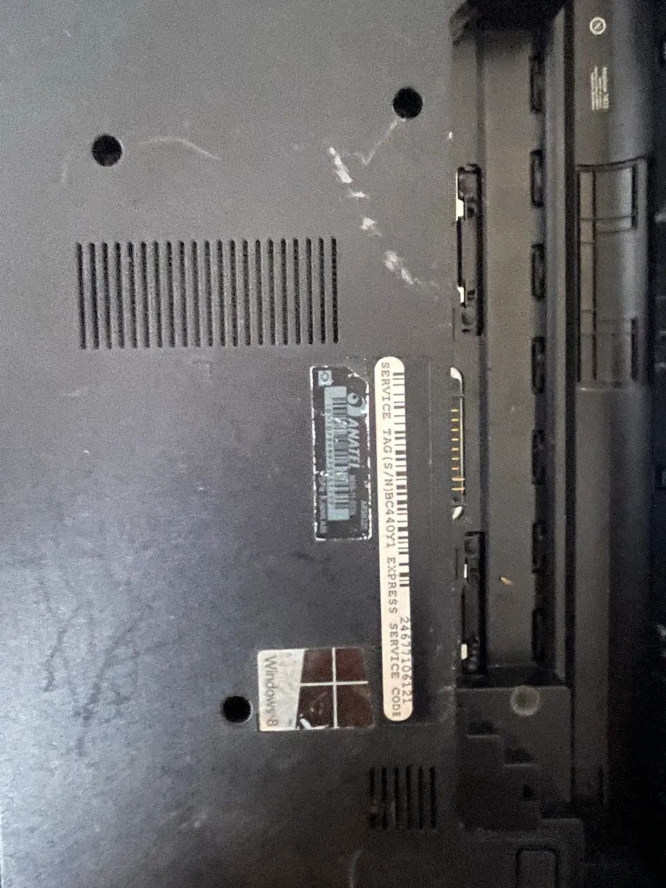 Notebook Dell I5 sem bateria