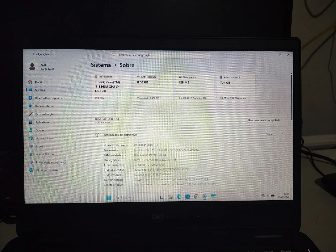 Ultrabook Dell latitude 3410 com i7 e nvme. - Foto 2