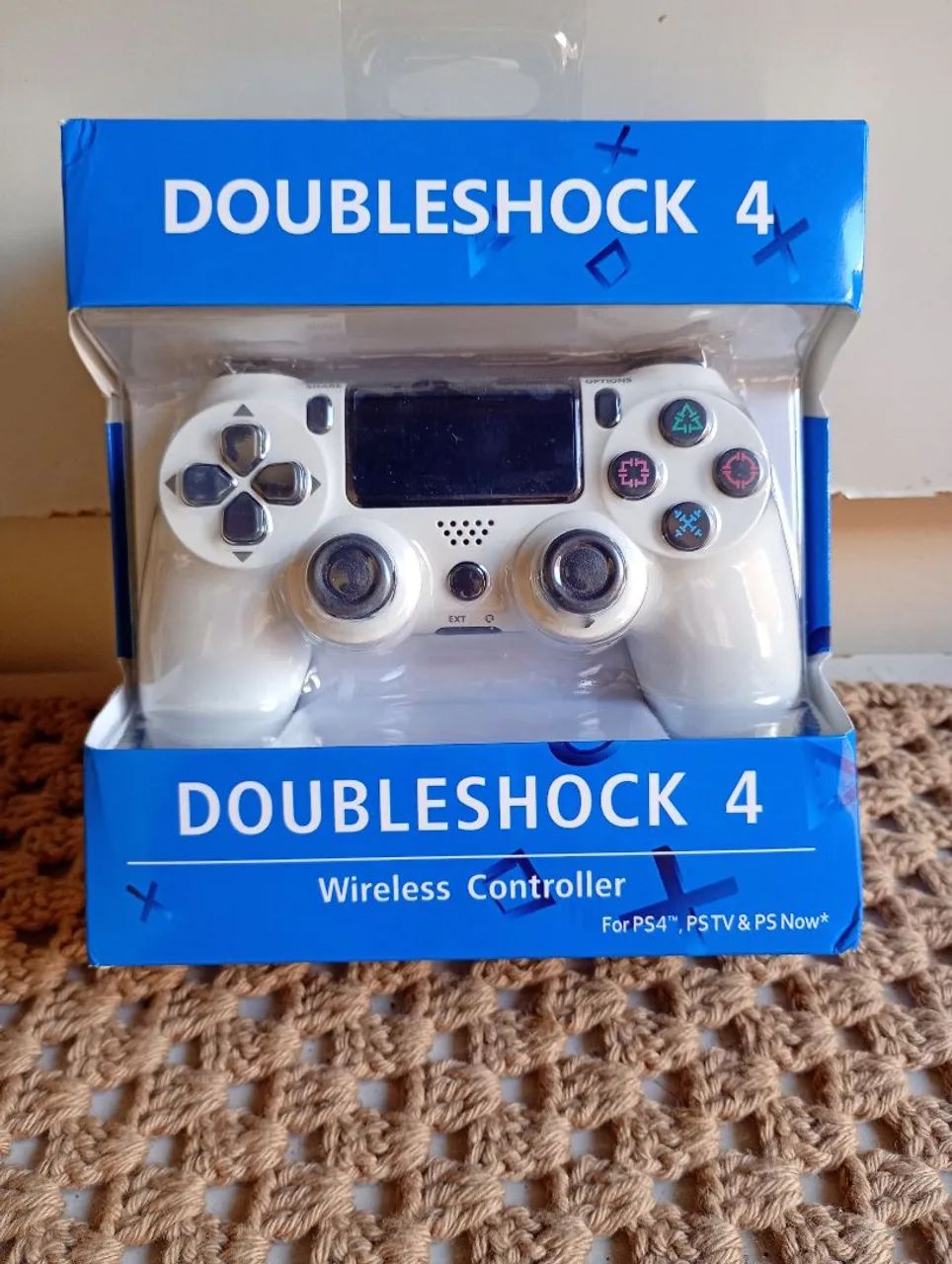 Controle ps4 bluetooth branco 