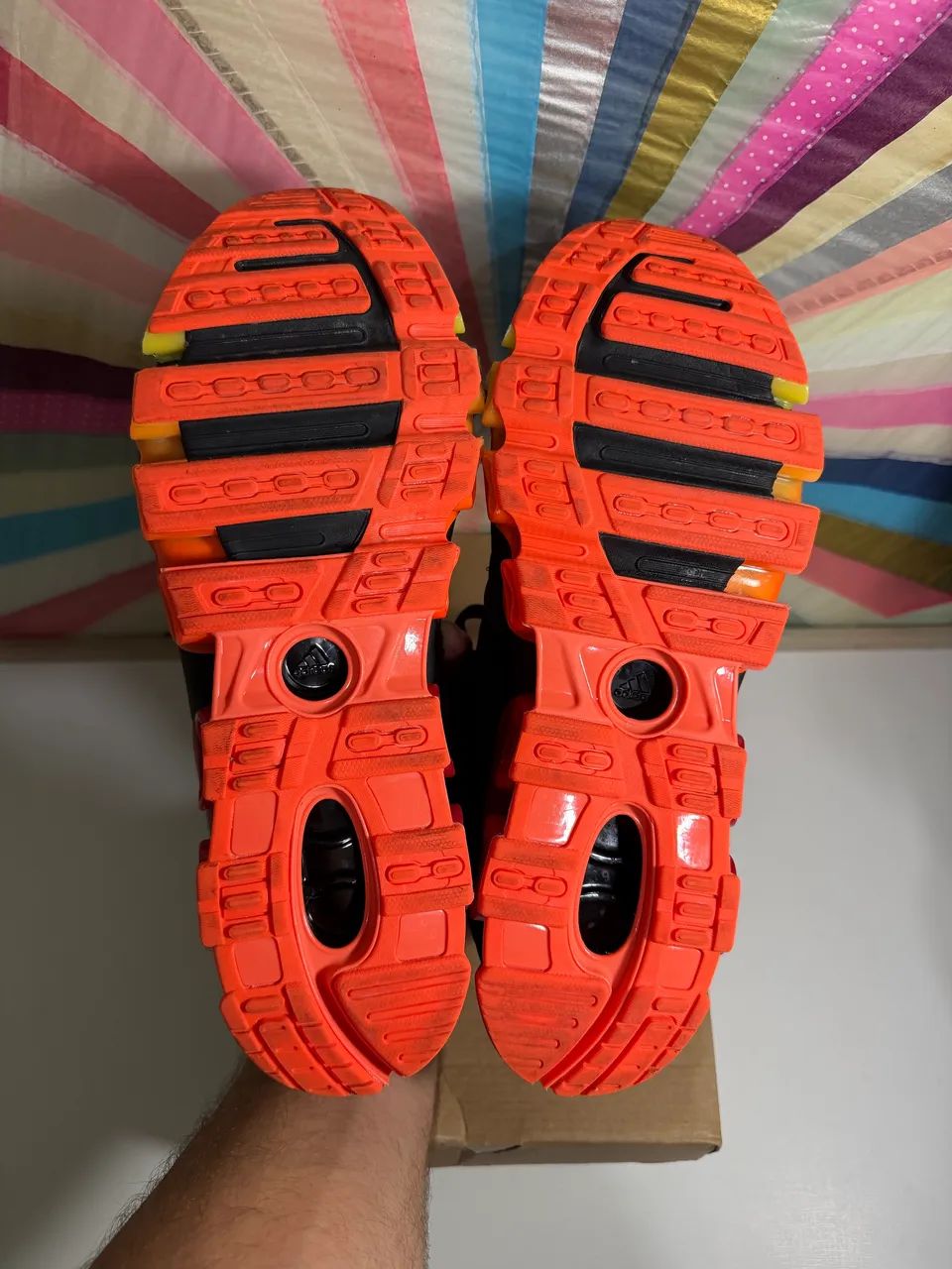 Adidas Megaride Core Black Better Scarlet Solar Orange - Foto 4
