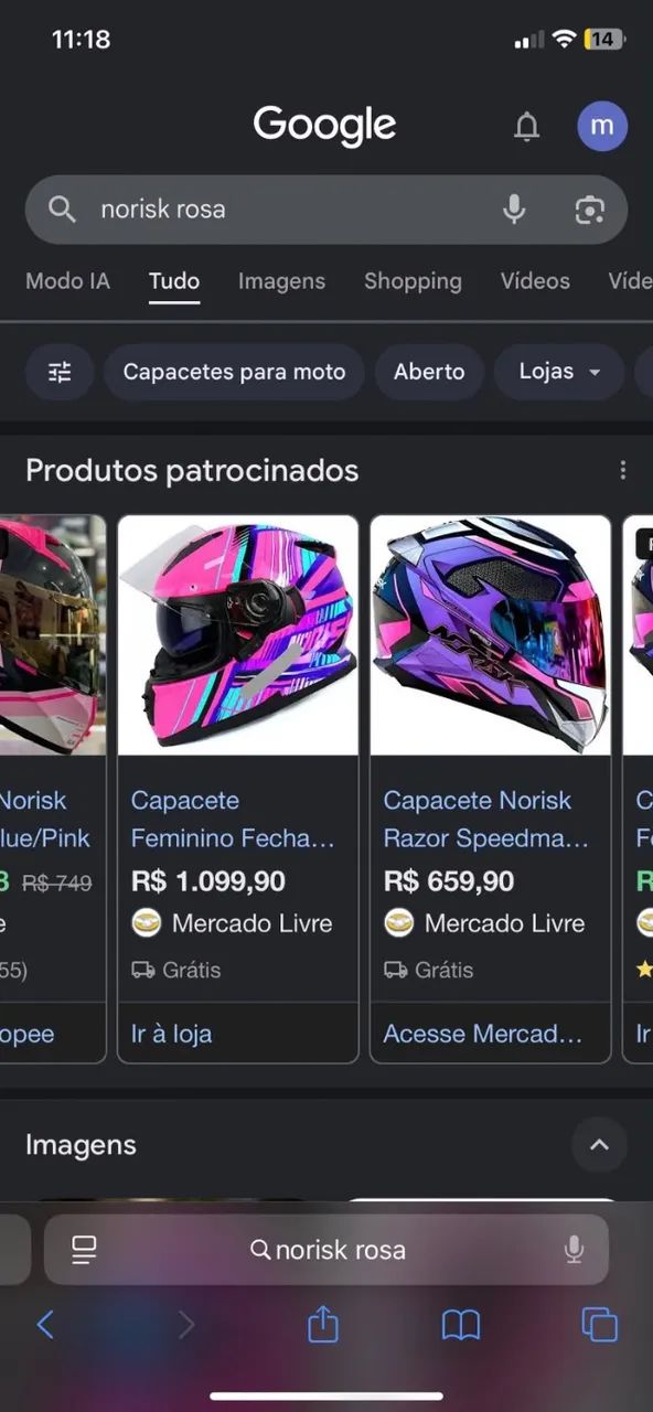 Capacete Norisk Rosa - Foto 2