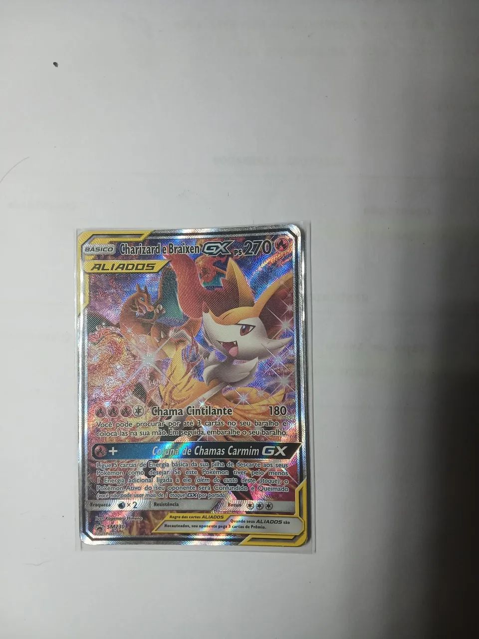Charizard e braixen gx SM230