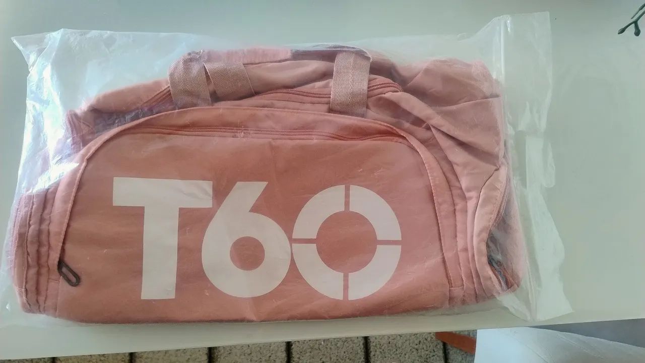 Bolsa esportiva T60 - Rosa Claro 