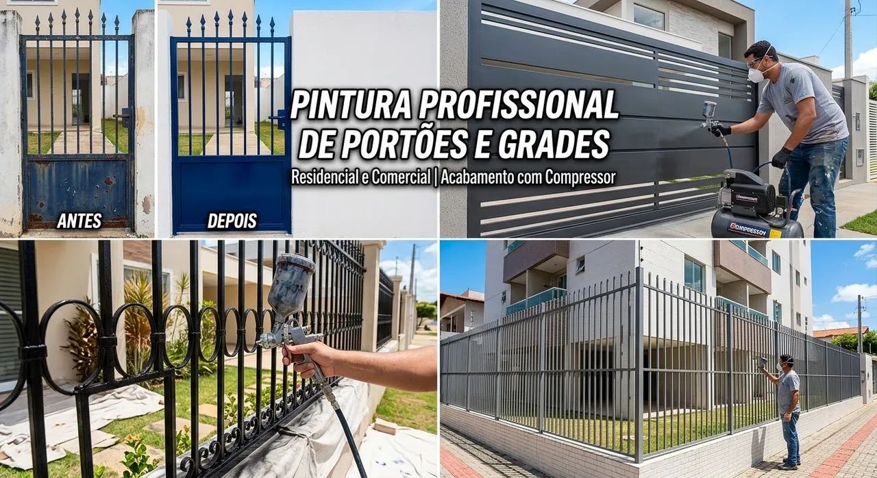 Serviço Profissional de Pintura de Portões e Grades