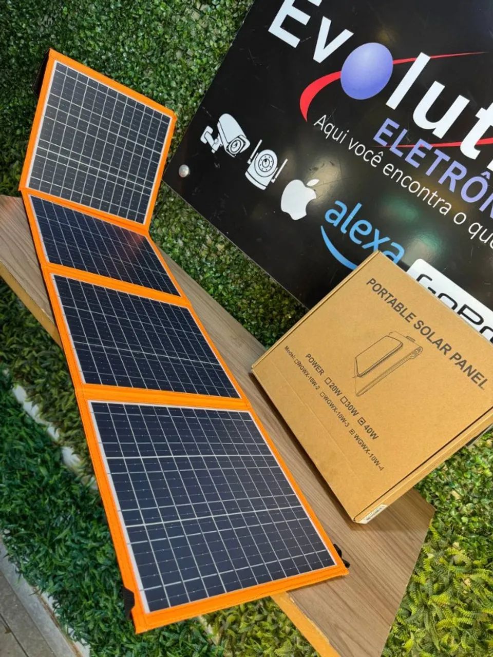 Painel Solar Portátil 40W - Portable Solar Panel