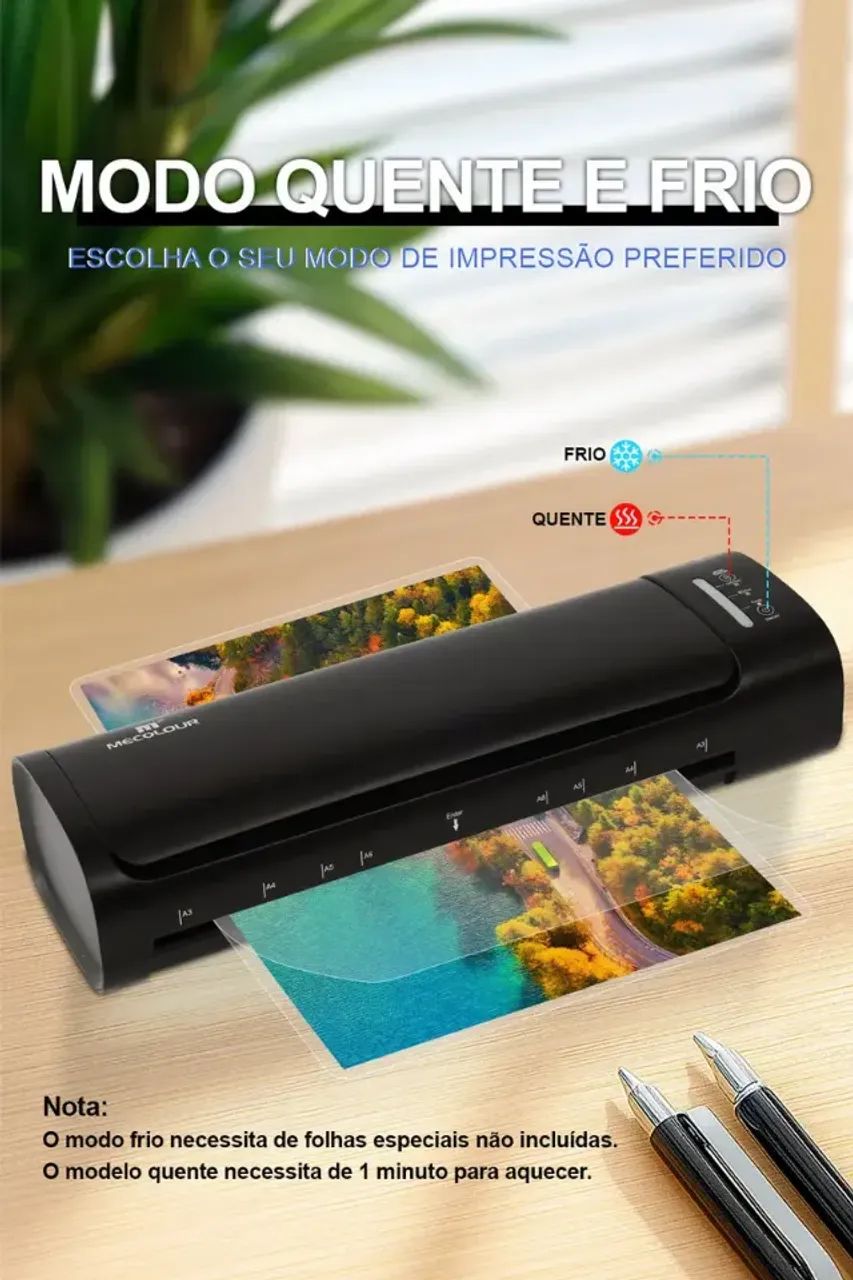(56) Mecolour Plastificadora Laminadora A3 6 em 1 Multifuncional SL588 110V - Foto 2