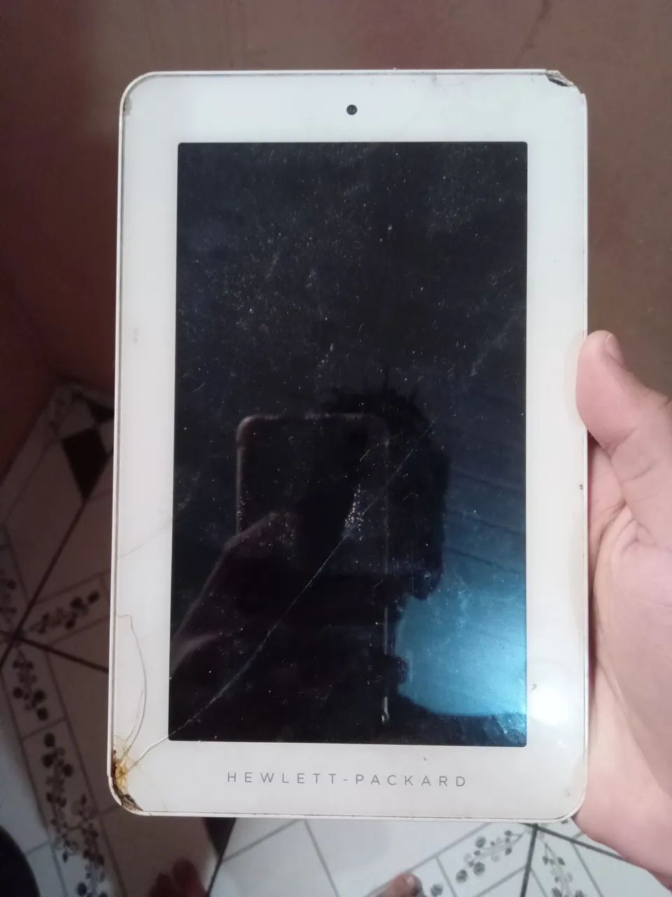 Tablete HP com defeito